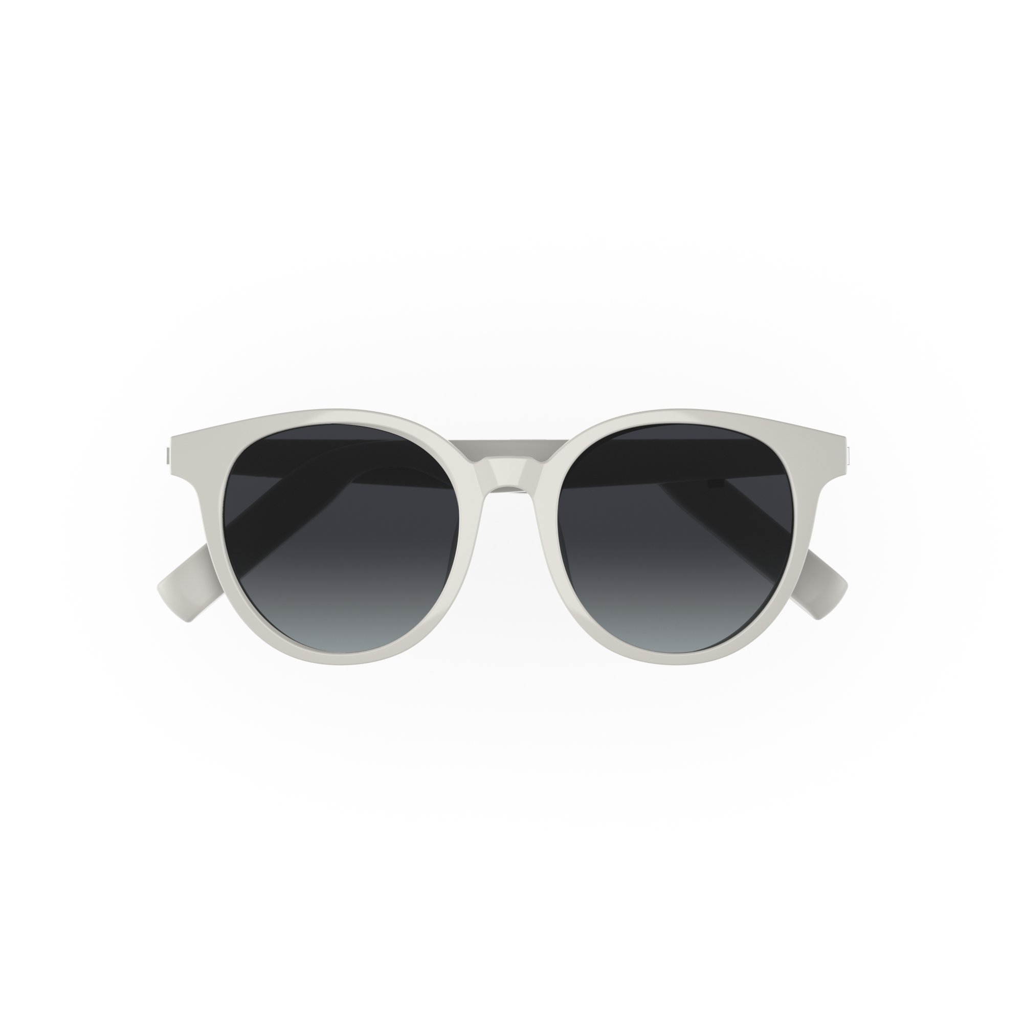 Opulent Cat Eye Smart Sunglass – Off White/Gray Gradient